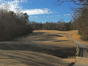 The 17th hole at Springfield is beautiful even in the middle of winter. 